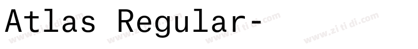 Atlas Regular字体转换